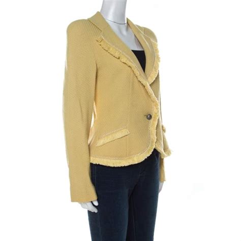 dior yellow check jacket|dior ladies jackets.